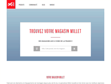 Tablet Screenshot of magasins.millet.fr